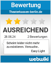 Bewertungen zu theaterkassen-berlin.de