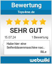 Bewertungen zu toys4me.de