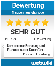Bewertungen zu treppenhaus-thum.de