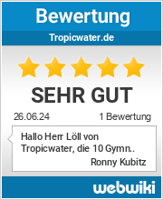 Bewertungen zu tropicwater.de