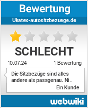 Bewertungen zu ukatex-autositzbezuege.de
