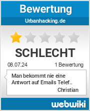 Bewertungen zu urbanhacking.de