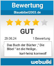 Bewertungen zu blauebibel2003.de