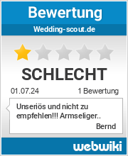 Bewertungen zu wedding-scout.de