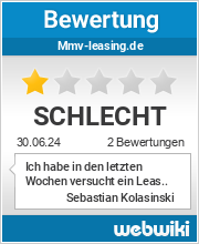 Bewertungen zu mmv-leasing.de