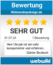 Bewertungen zu webmonkeydesign.de