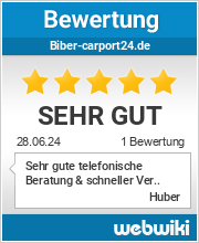 Bewertungen zu biber-carport24.de