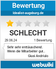 Bewertungen zu idealist-augsburg.de
