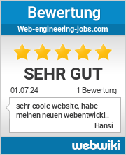 Bewertungen zu web-engineering-jobs.com