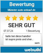 Bewertungen zu münster-auto-ankauf.de