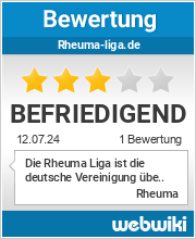 Bewertungen zu rheuma-liga.de