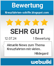 Bewertungen zu kreuzfahrten-schiffe.blogspot.com