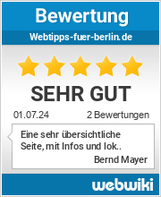Bewertungen zu webtipps-fuer-berlin.de