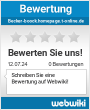 Bewertungen zu becker-boock.homepage.t-online.de