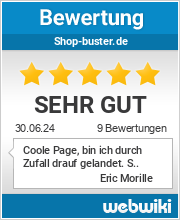 Bewertungen zu shop-buster.de