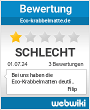 Bewertungen zu eco-krabbelmatte.de