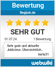 Bewertungen zu regijob.de