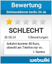 Bewertungen zu schlüsseldienst-berlin-24.de