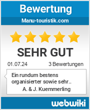 Bewertungen zu manu-touristik.com