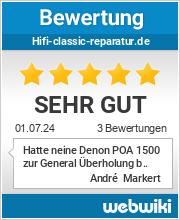 Bewertungen zu hifi-classic-reparatur.de