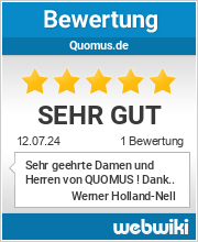Bewertungen zu quomus.de