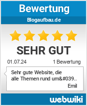 Bewertungen zu blogaufbau.de