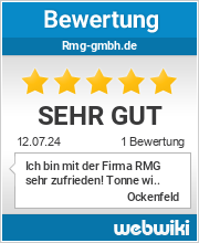 Bewertungen zu rmg-gmbh.de