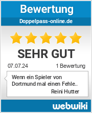Bewertungen zu doppelpass-online.de