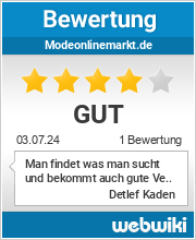 Bewertungen zu modeonlinemarkt.de
