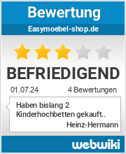 Bewertungen zu easymoebel-shop.de