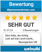 Bewertungen zu myanmarrundreisen.com