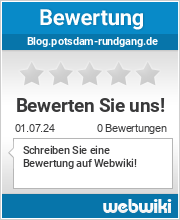 Bewertungen zu blog.potsdam-rundgang.de