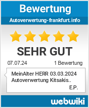 Bewertungen zu autoverwertung-frankfurt.info