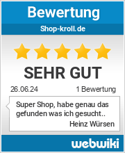 Bewertungen zu shop-kroll.de