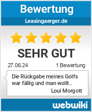 Bewertungen zu leasingaerger.de