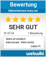 Bewertungen zu elektrofahrrad-tests.net