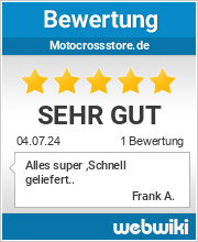 Bewertungen zu motocrossstore.de