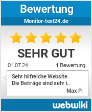Bewertungen zu monitor-test24.de