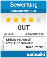 Bewertungen zu ascheschmuck24.de