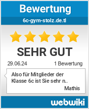 Bewertungen zu 6c-gym-stolz.de.tl
