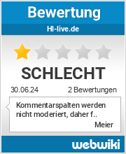 Bewertungen zu hl-live.de