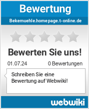 Bewertungen zu bekemuehle.homepage.t-online.de