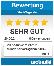 Bewertungen zu shirt-2-go.de