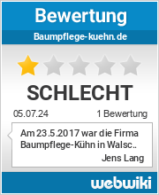 Bewertungen zu baumpflege-kuehn.de