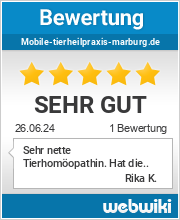 Bewertungen zu mobile-tierheilpraxis-marburg.de