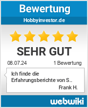 Bewertungen zu hobbyinvestor.de