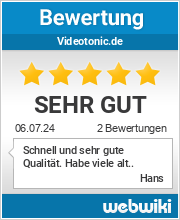 Bewertungen zu videotonic.de