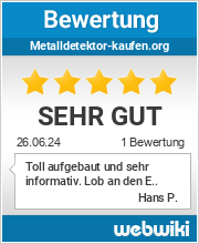 Bewertungen zu metalldetektor-kaufen.org