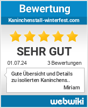 Bewertungen zu kaninchenstall-winterfest.com