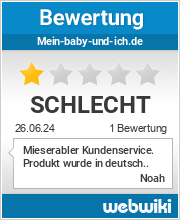 Bewertungen zu mein-baby-und-ich.de